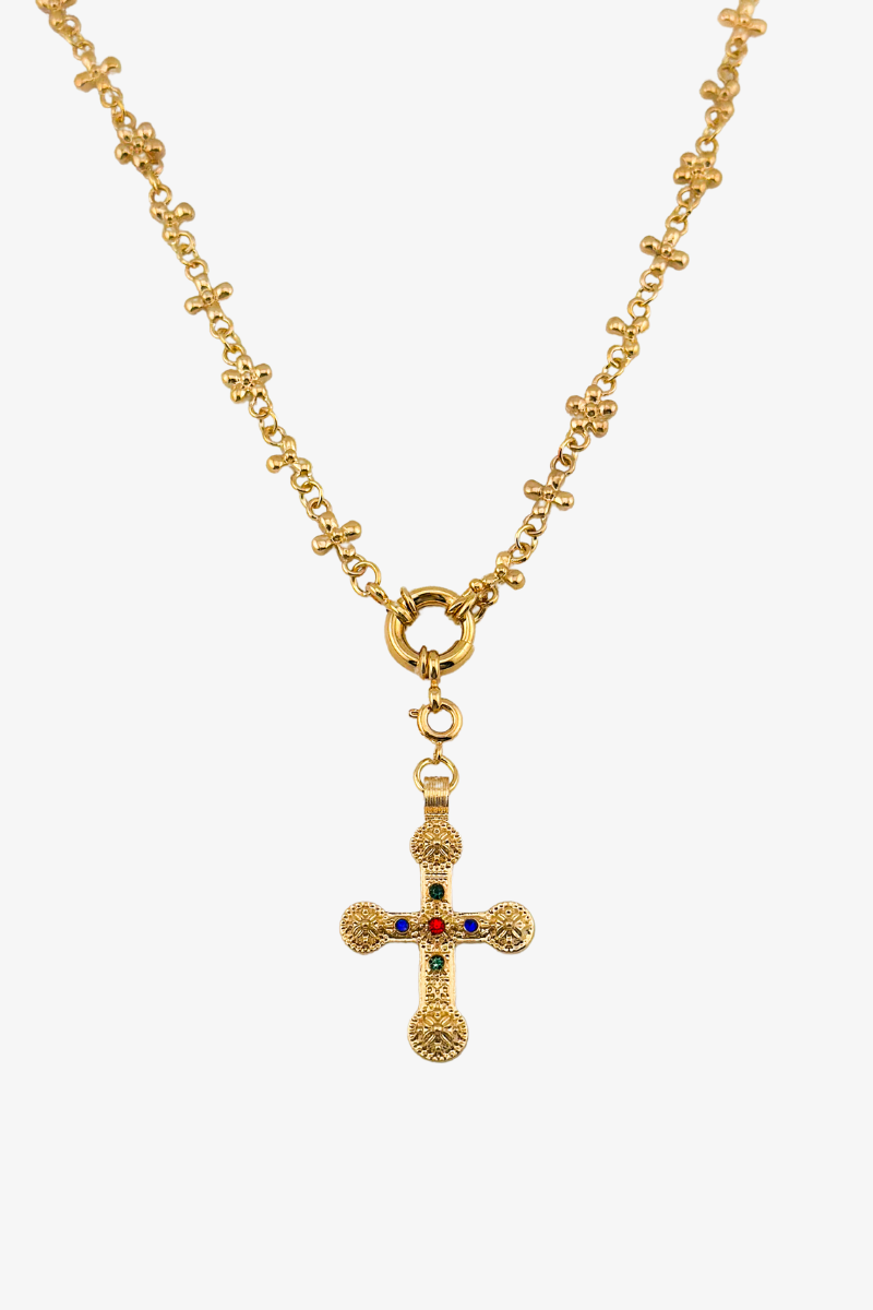 Naszyjnik Daisy Cross Gold