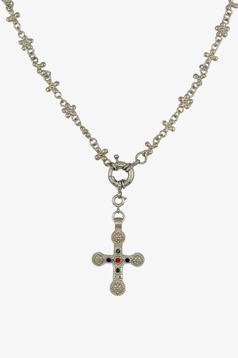 Naszyjnik Daisy Cross Silver