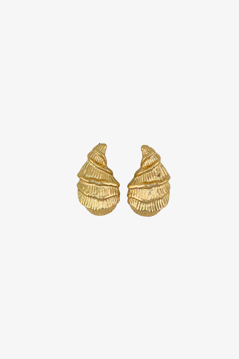Kolczyki Conch Shell Gold