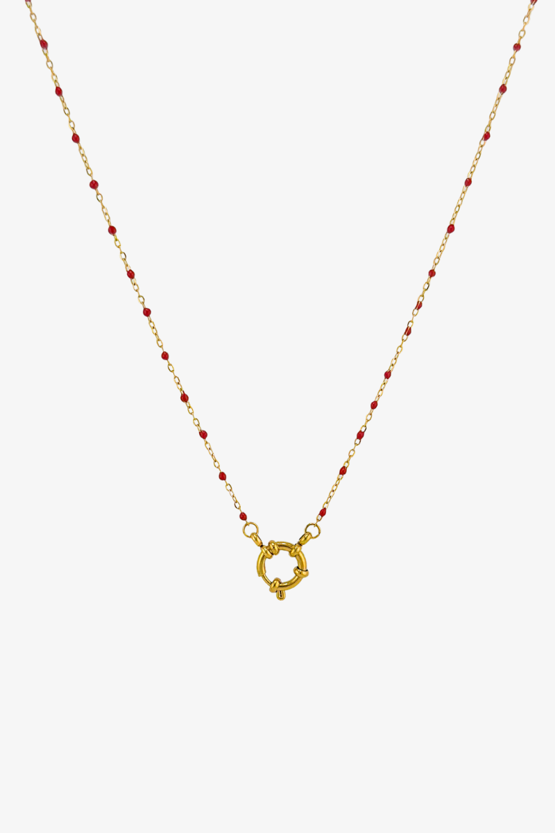 Mini Red Beads Choker