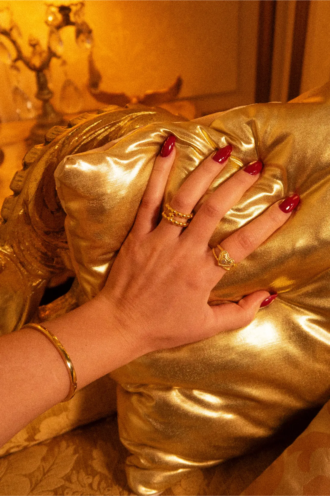 Pierścionek Double Layer Bead Ring