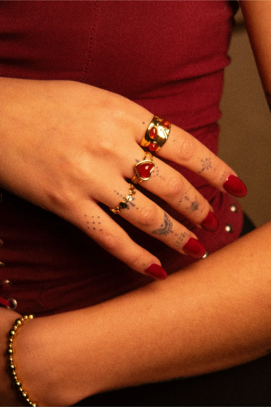 Pierścionek Gold Circle