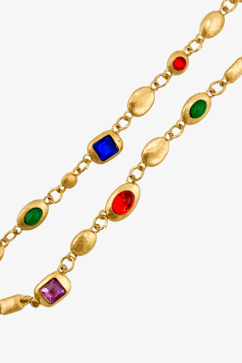 Naszyjnik Old Gold Multicolor Zircons